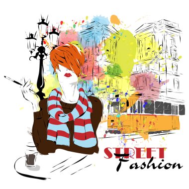 Kroki tarzı kız moda