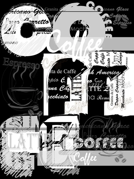 Fondo de café. — Vector de stock