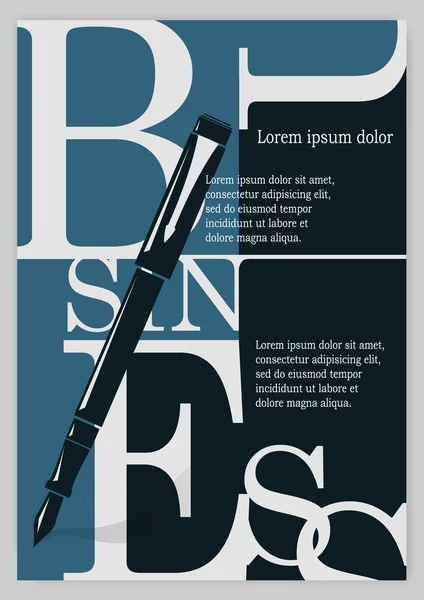 Business background, typographics. — Stock Vector