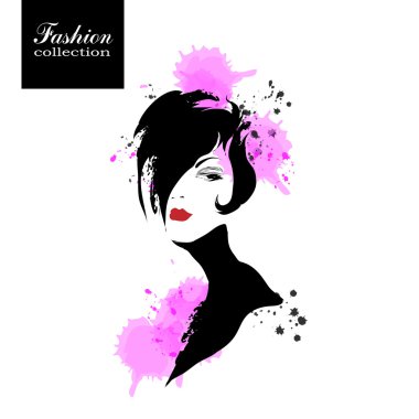 Kroki tarzı kız moda.