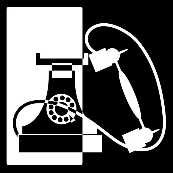 Знак телефон — стоковий вектор