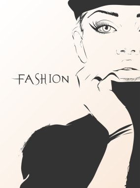 Kroki tarzı kız moda