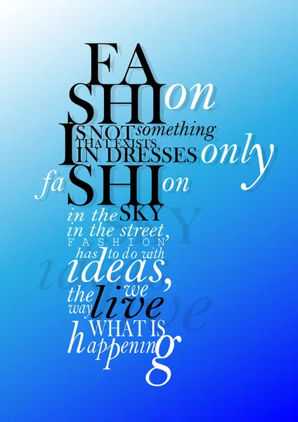 Fashion quote — Stock Vector