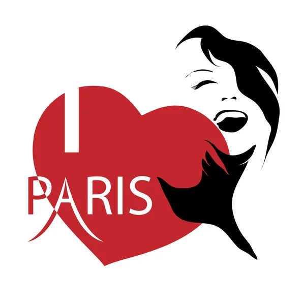 I love Paris — Stock Vector