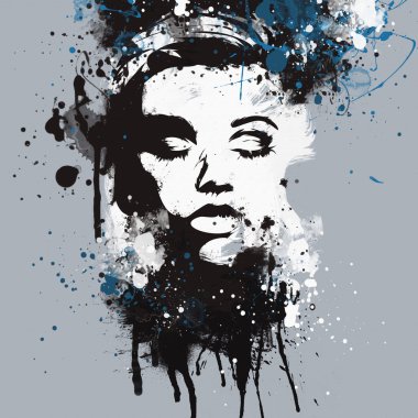 Soyut T-shirt için yazdırma