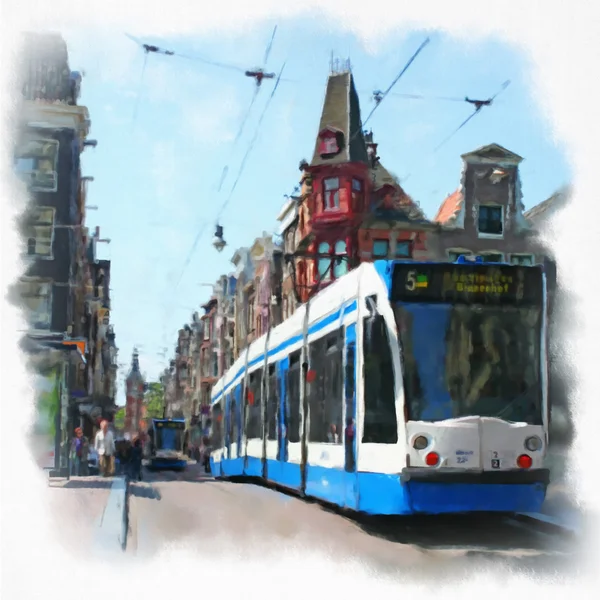 Streets of Old Amsterdam — Stock Photo, Image