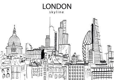 Londra manzarası soyut.