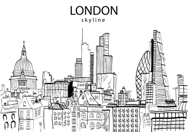 Londres Skyline resumen . — Archivo Imágenes Vectoriales