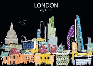 Londra manzarası soyut.