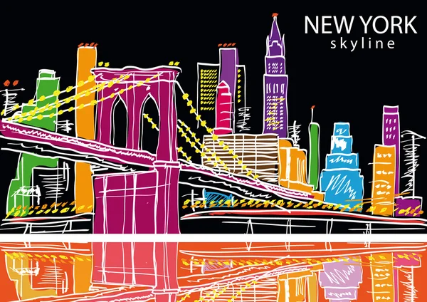 New York stad. — Stockvector