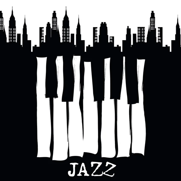 Afiche de música JAZZ — Archivo Imágenes Vectoriales