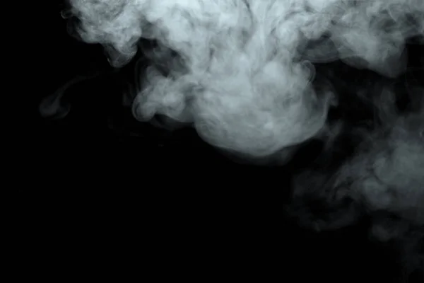 Αφηρημένη Σκόνη Φαινόμενο Καπνού Που Απομονώνεται Μαύρο Φόντο Εκτός Εστίασης — Φωτογραφία Αρχείου