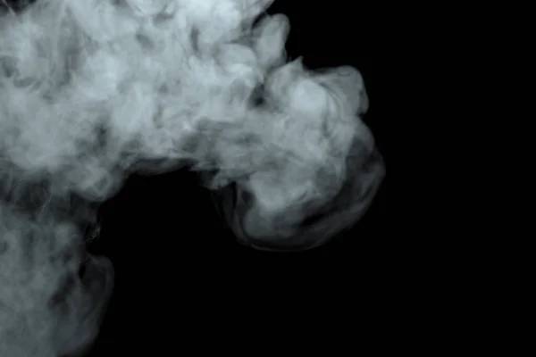 Abstrakter Puder Oder Raucheffekt Isoliert Auf Schwarzem Hintergrund Unscharf — Stockfoto