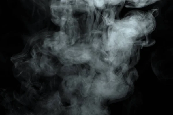 Abstraktní Prášek Nebo Kouřový Efekt Izolované Černém Pozadí Rozostření — Stock fotografie