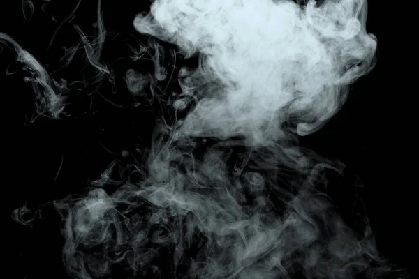 Абстрактный Порошок Эффект Дыма Изолированы Черном Фоне Вне Фокуса — стоковое фото