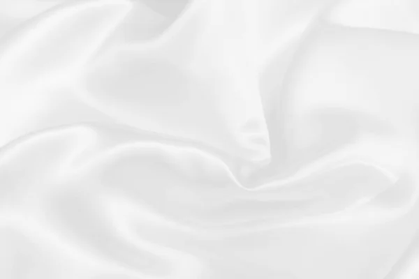 Fehér Szatén Szövet Textúra Puha Elmosódott Háttér — Stock Fotó