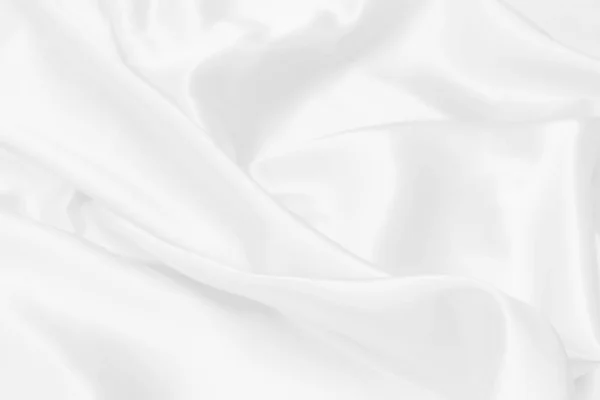 Blanc Satin Tissu Texture Doux Fond Flou — Photo