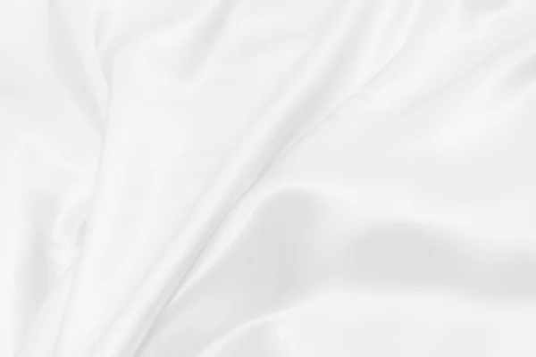 Blanc Satin Tissu Texture Doux Fond Flou — Photo