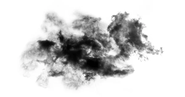 Λευκό Σύννεφο Απομονωμένο Λευκό Φόντο Καπνός Υφή Αποτέλεσμα Βούρτσα — Φωτογραφία Αρχείου