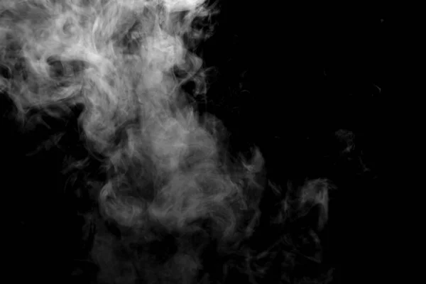 Polvere Astratta Fumo Isolato Fondo Nero — Foto Stock