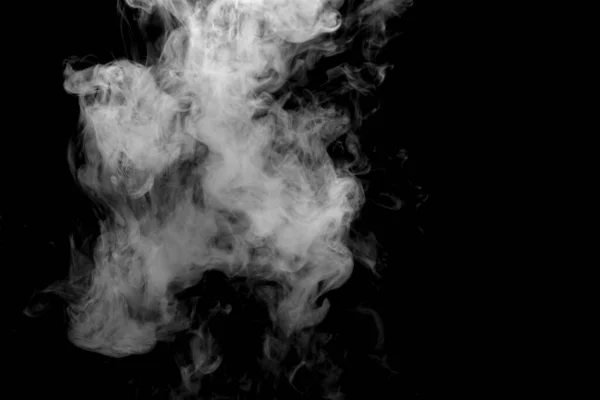 Abstract Powder Smoke Isolated Black Background — Stock Photo, Image