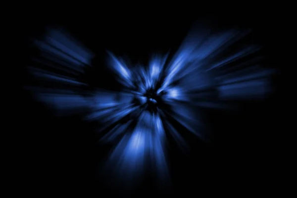 青ビームライトブラストぼやけた画像 抽象的な背景 ブラシ効果 — ストック写真