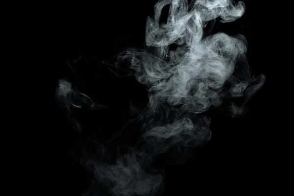 Abstract Powder Smoke Isolated Black Background — Stock Photo, Image