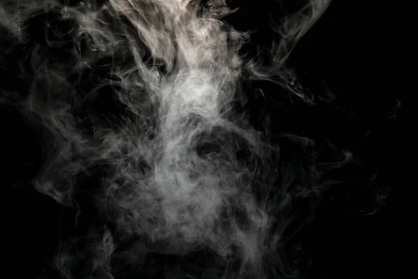 Polvo Abstracto Humo Aislado Sobre Fondo Negro — Foto de Stock