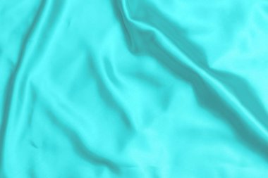 Cyan-Teal saten kumaş dokusu yumuşak arkaplan