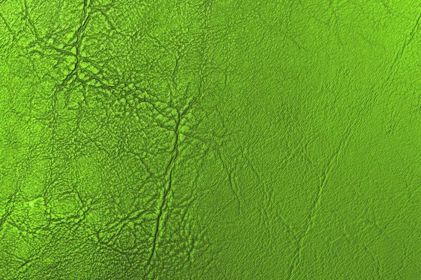 Zielona Skóra Tekstura Tło — Zdjęcie stockowe