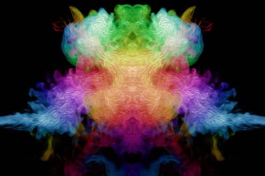 Soyut renkli pastel, rengarenk desenli arkaplan, web tasarımı veya pankart için grafik tasarımı 