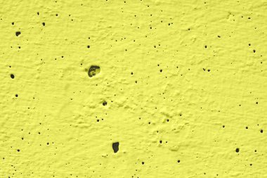 Sarı duvar veya kağıt dokusu, soyut çimento yüzey arkaplanı, beton desen, boyanmış çimento, web tasarımı veya afiş için grafik tasarımı