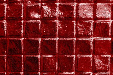 kırmızı duvar veya kağıt dokusu, soyut çimento yüzey arkaplanı, beton desen, boyanmış çimento, web tasarımı veya afiş için grafik tasarımı