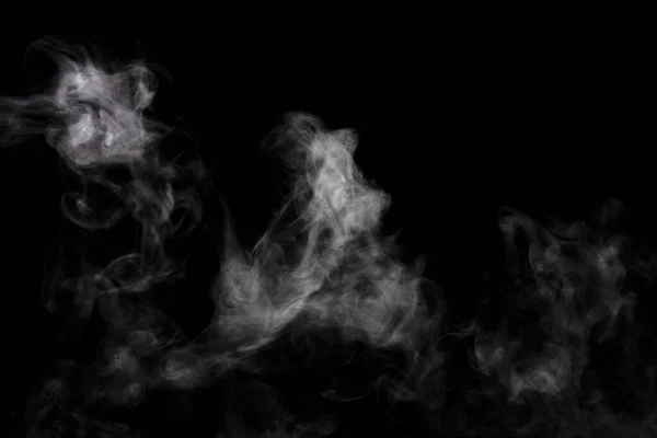 Absztrakt Por Vagy Füst Fekete Alapon Izolálva — Stock Fotó