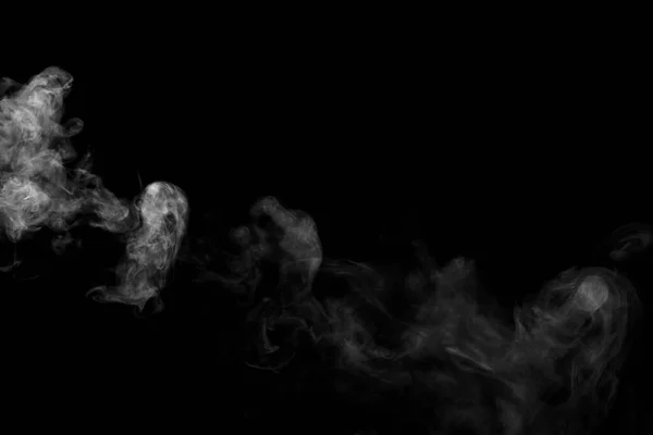 Abstract Powder Smoke Isolated Black Background — Stock Photo, Image