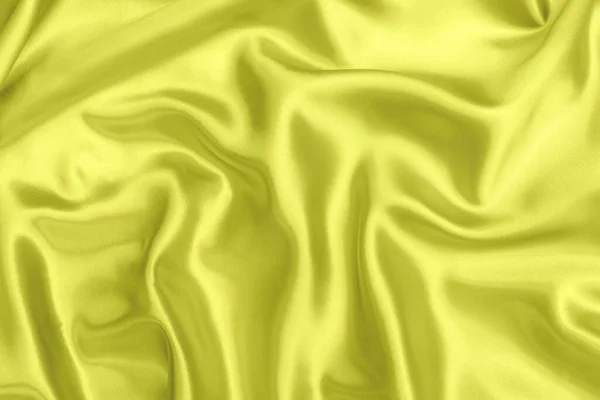 Kain Satin Kuning Tekstur Lembut Latar Belakang Kabur — Stok Foto