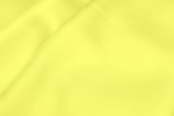 Желтый Атласная Ткань Текстура Мягкий Фон Размытие — стоковое фото