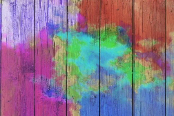 Abstrakte Bunte Pastell Mit Farbverlauf Mehrfarbig Getönt Strukturiert Auf Holz — Stockfoto