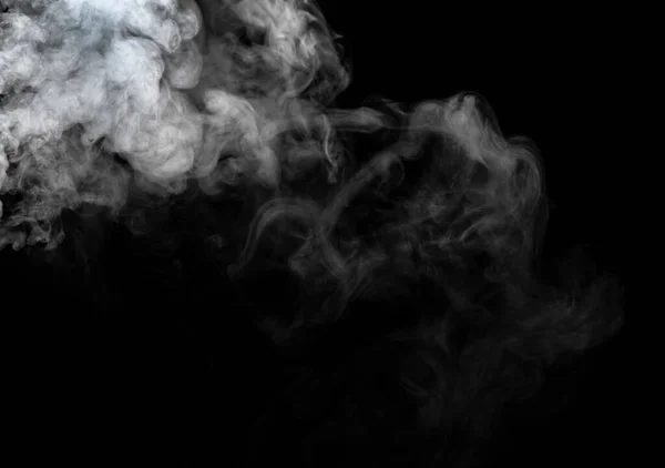 Polvere Astratta Fumo Isolato Backgroun Nero — Foto Stock