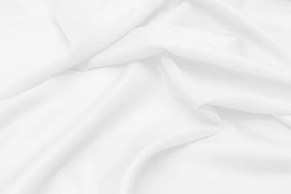 Beyaz Saten Kumaş Dokusu Yumuşak Bulanık Arkaplan — Stok fotoğraf