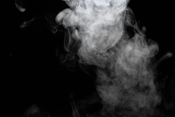 Порошок Дым Изолированный Черном Заднем Плане — стоковое фото