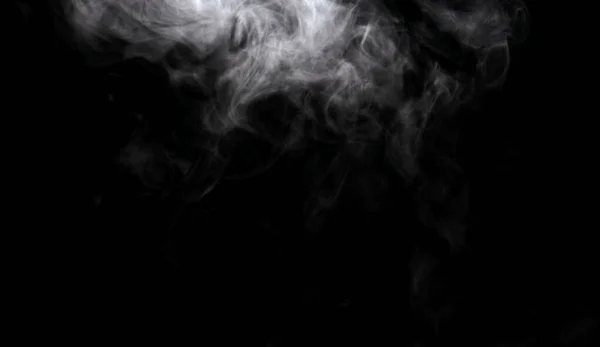 Abstract Powder Smoke Effect Isolated Black Background — Stock Photo, Image