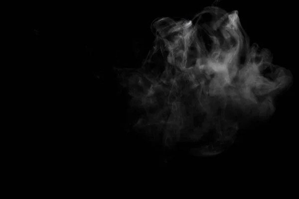 Abstract Powder Smoke Effect Isolated Black Background — Stock Photo, Image