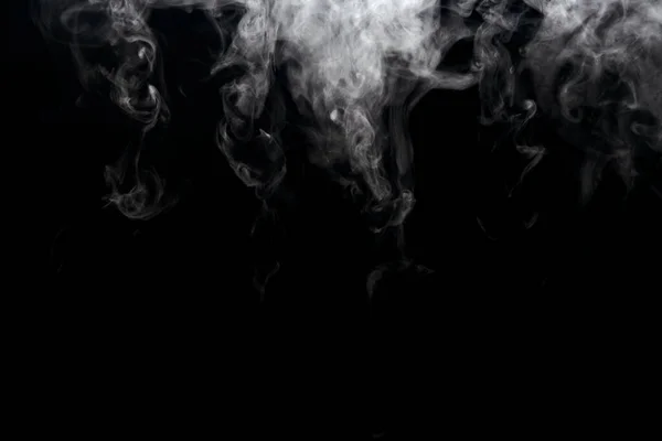 Abstract Powder Smoke Effect Isolated Black Background — Stock Photo, Image