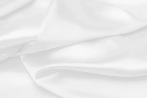 Blanc Satin Tissu Texture Doux Fond Flou — Photo