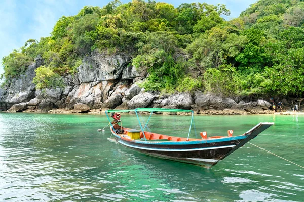 Barco Cola Larga Isla Tailandia Mar —  Fotos de Stock