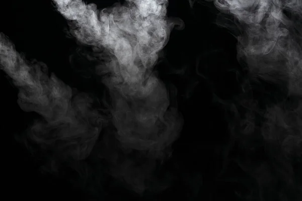 Abstrato Efeito Fumaça Isolado Fundo Preto — Fotografia de Stock