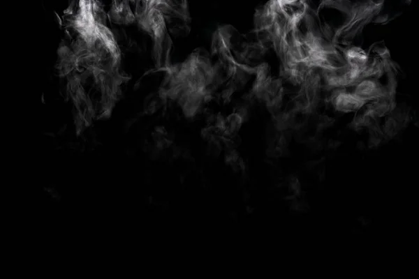 Abstract Powder Smoke Effect Isolated Black Background — Stock Photo, Image