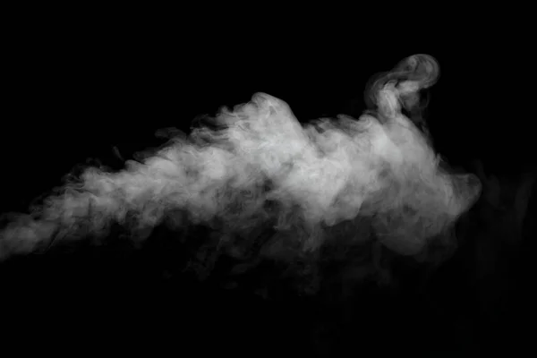 Abstract Powder Smoke Effect Isolated Black Background — Stock Photo, Image