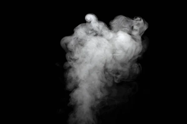 Abstract Powder Smoke Effect Isolated Black Background — Stock Photo, Image